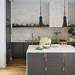  Подвесной светильник черного матового цвета с конусным плафоном 65 см Elstead Lighting варинант исполнения - 9 | Loft Concept в Челябинске