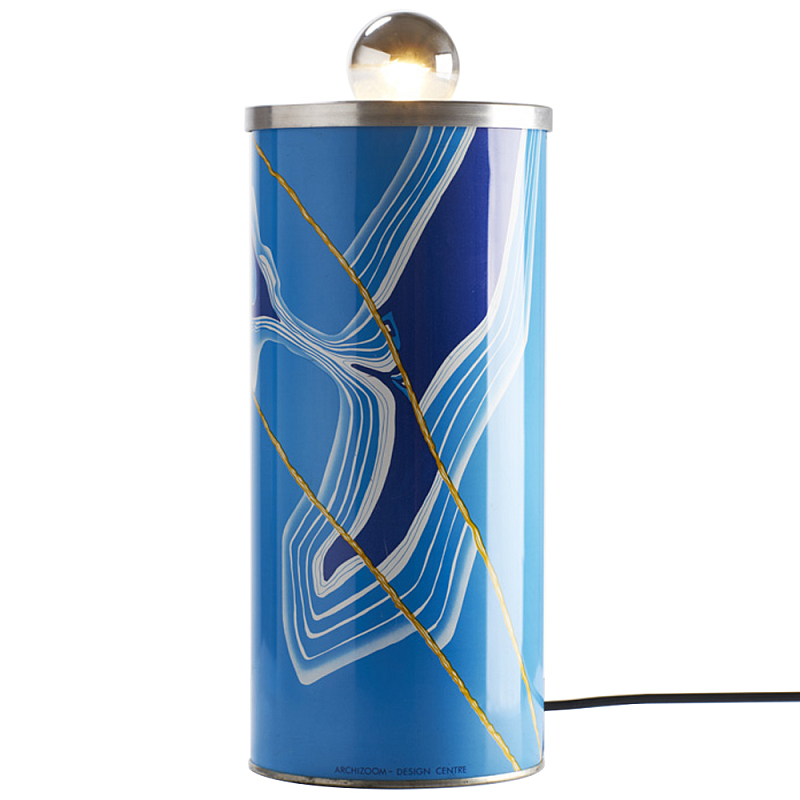 Настольная дизайнерская лампа Poltronova Sempronio Table Lamp Голубой Синий в Челябинске | Loft Concept 