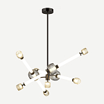 Светодиодная люстра Rovelly Black варинант исполнения - 2 | Loft Concept в Челябинске