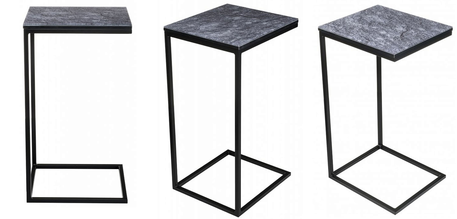 Приставной стол Zermatt Side Table gray Приставной стол Zermatt Side Table gray - Loft-Concept в Челябинске