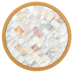 Бра в форме диска с перламутровыми прямоугольниками из морской ракушки Touch of Marine Charm варинант исполнения - 2 | Loft Concept в Челябинске