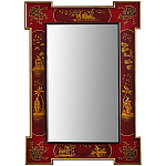 Зеркало в стиле Шинуазри ручная роспись Chinoiserie Mirror Red варинант исполнения - 1 | Loft Concept в Челябинске