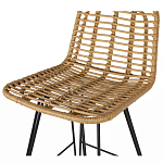 Стул барный с ротанговым плетением Half Bar Chair with Wicker без подлокотников варинант исполнения - 6 | Loft Concept в Челябинске
