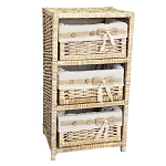 Стеллаж для детской с плетенным выдвижными корзинами Bow варинант исполнения - 1 | Loft Concept в Челябинске