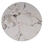 Стол журнальный круглый керамогранит белый Keramos варинант исполнения - 2 | Loft Concept в Челябинске