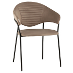 Коричневый стул с обивкой из искусственной замши Alexis варинант исполнения - 1 | Loft Concept в Челябинске