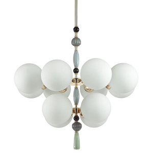 Люстра со вставками из керамики SkyEast 12 ламп