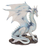Декоративная статуэтка Белый Дракон Dragon White Statuette варинант исполнения - 1 | Loft Concept в Челябинске