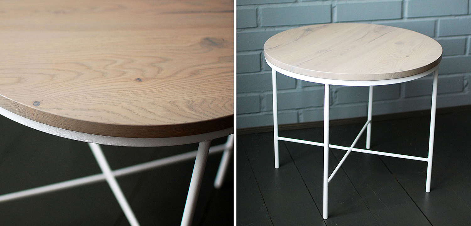 Кофейный стол Nava White Industrial Metal Rust Coffee Table Кофейный стол Nava White Industrial Metal Rust Coffee Table - Loft-Concept в Челябинске