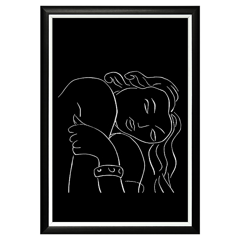 Постер White Silhouette Pasiphae Poster Черный Белый Постер White Silhouette Pasiphae Poster Черный Белый в Челябинске | Loft Concept