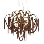 Люстра подвесная с переплетенными металлическими лентами и цепочками Atlantis Chain варинант исполнения - 1 | Loft Concept в Челябинске