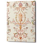 Постер на холсте с изображением ангела и растительных орнаментов Raffael Angel Poster варинант исполнения - 1 | Loft Concept в Челябинске