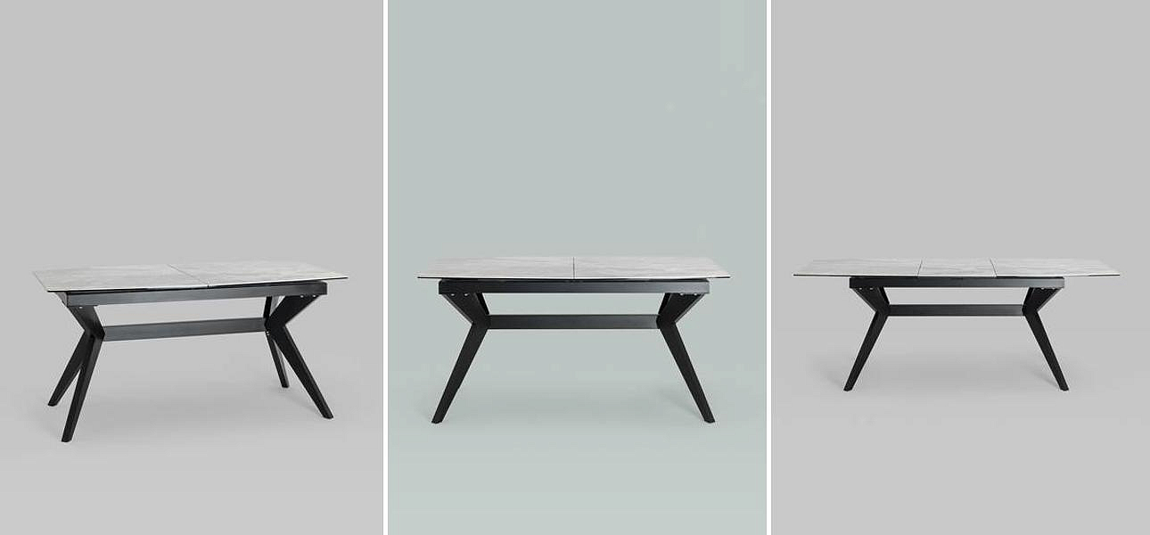 Обеденный стол Akseldor Ceramics столешница серый мрамор Обеденный стол Akseldor Ceramics столешница серый мрамор - Loft-Concept в Челябинске