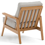 Кресло с каркасом из массива дуба Deniaud Oak Beige Armchair варинант исполнения - 4 | Loft Concept в Челябинске