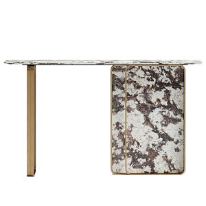 Консоль с прямоугольной мраморной столешницей Vivian Console