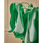 Люстра из стеклянных зеленых лепестков Petalled Illuminator варинант исполнения - 8 | Loft Concept в Челябинске