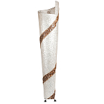 Торшер из перламутра на металлическом каркасе Indonesian Spiral 2 варинант исполнения - 3 | Loft Concept в Челябинске