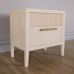 Прикроватная Тумбочка Primo с двумя ящиками Светлый дуб варинант исполнения - 2 | Loft Concept в Челябинске