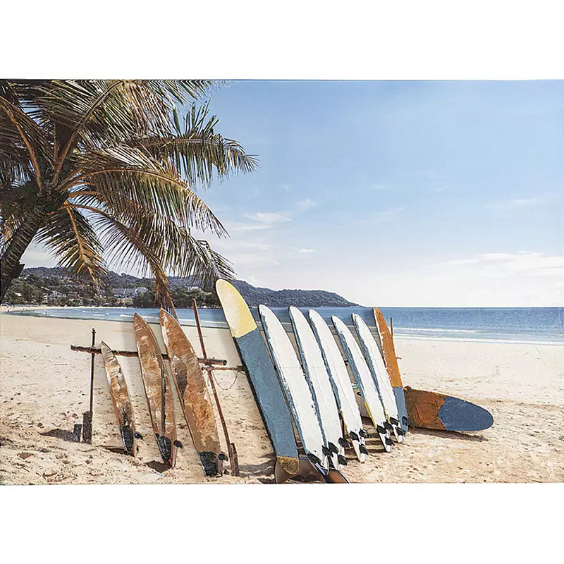 Панно декоративное в морском стиле Seascape and Surfing Мульти Панно декоративное в морском стиле Seascape and Surfing Мульти в Челябинске | Loft Concept