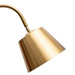 Торшер с мраморным столиком и золотым плафоном Ezio Floor Lamp варинант исполнения - 1 | Loft Concept в Челябинске