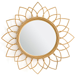 Зеркало из ротанга в форме цветка WICKER MIRROR 90 варинант исполнения - 1 | Loft Concept в Челябинске