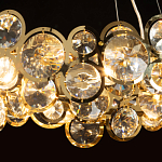 Люстра подвесная из золотых колец 57 см Golden Circles варинант исполнения - 5 | Loft Concept в Челябинске