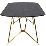 Обеденный стол на металлических ножках Ward Brass Dining Table варинант исполнения - 3 | Loft Concept в Челябинске