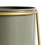 Кашпо из металла и латуни Elegance Elevated Planters оливковое  варинант исполнения - 3 | Loft Concept в Челябинске