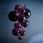 Люстра Grape Balls Сливовый цвет стекла варинант исполнения - 1 | Loft Concept в Челябинске