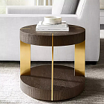 Дизайнерский журнальный стол круглый на 4-х ножках с подстольем Hufok варинант исполнения - 1 | Loft Concept в Челябинске