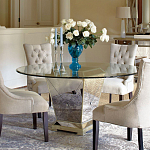 Стол обеденный круглый на зеркальном основании Spectacular Table варинант исполнения - 2 | Loft Concept в Челябинске