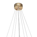 Люстра подвесная светодиодная в виде 3-х колец Lighting Rings Gold варинант исполнения - 2 | Loft Concept в Челябинске