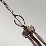 Люстра с белыми тканевыми абажурами в прозрачных стеклянных цилиндрах Kichler варинант исполнения - 15 | Loft Concept в Челябинске