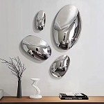 Абстрактная скульптура на стену в виде капли воды Water Outline варинант исполнения - 7 | Loft Concept в Челябинске