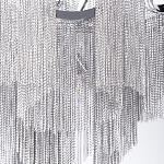 Люстра потолочная с металлическими цепочками Диаметр 99 см Atlantis Chain варинант исполнения - 4 | Loft Concept в Челябинске