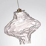 Подвесной светильник с плафоном из фактурного прозрачного стекла Light Ensemble варинант исполнения - 9 | Loft Concept в Челябинске