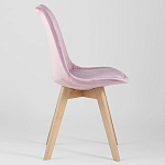 Стул с мягким велюровым сиденьем Arvika Pink варинант исполнения - 2 | Loft Concept в Челябинске