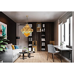 Люстра с каскадом из разноцветных круглых подвесов Key Lustar варинант исполнения - 1 | Loft Concept в Челябинске