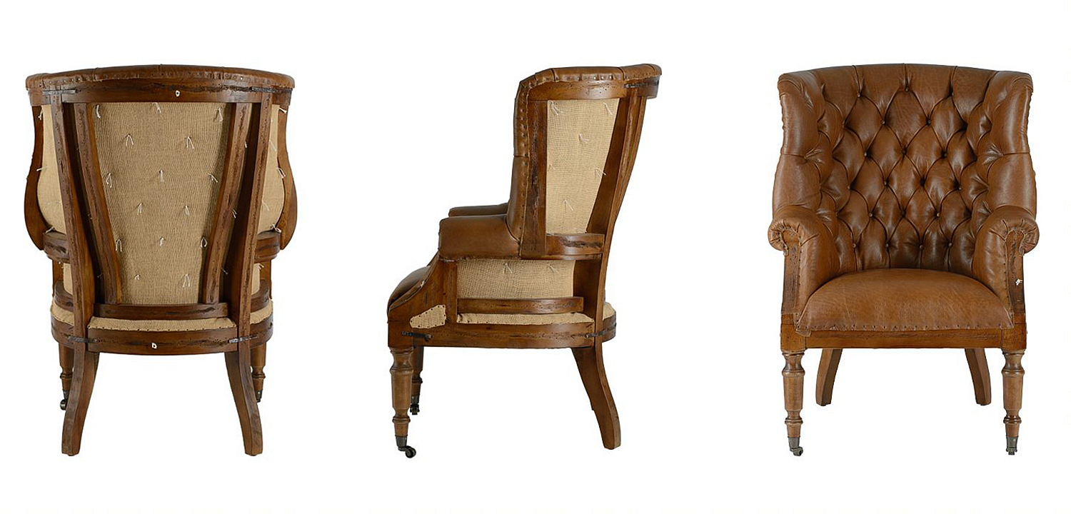 Кресло Meder Armchair натуральная кожа Кресло Meder Armchair натуральная кожа - Loft-Concept в Челябинске