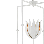 Подвесной светильник белый c абажуром в виде цветка тюльпана White Tulips варинант исполнения - 1 | Loft Concept в Челябинске