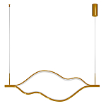 Подвесной светильник волнообразный изогнутый цвета латунь 3000К Spiral Lighting варинант исполнения - 3 | Loft Concept в Челябинске