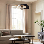 Люстра круглая с 2-мя металлическими абажурами Andromeda варинант исполнения - 6 | Loft Concept в Челябинске