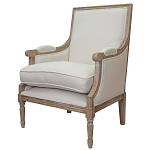 Кресло William Classical Armchair beige flax варинант исполнения - 3 | Loft Concept в Челябинске