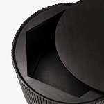 Черный приставной стол с местом для хранения Smart Textured Table варинант исполнения - 2 | Loft Concept в Челябинске