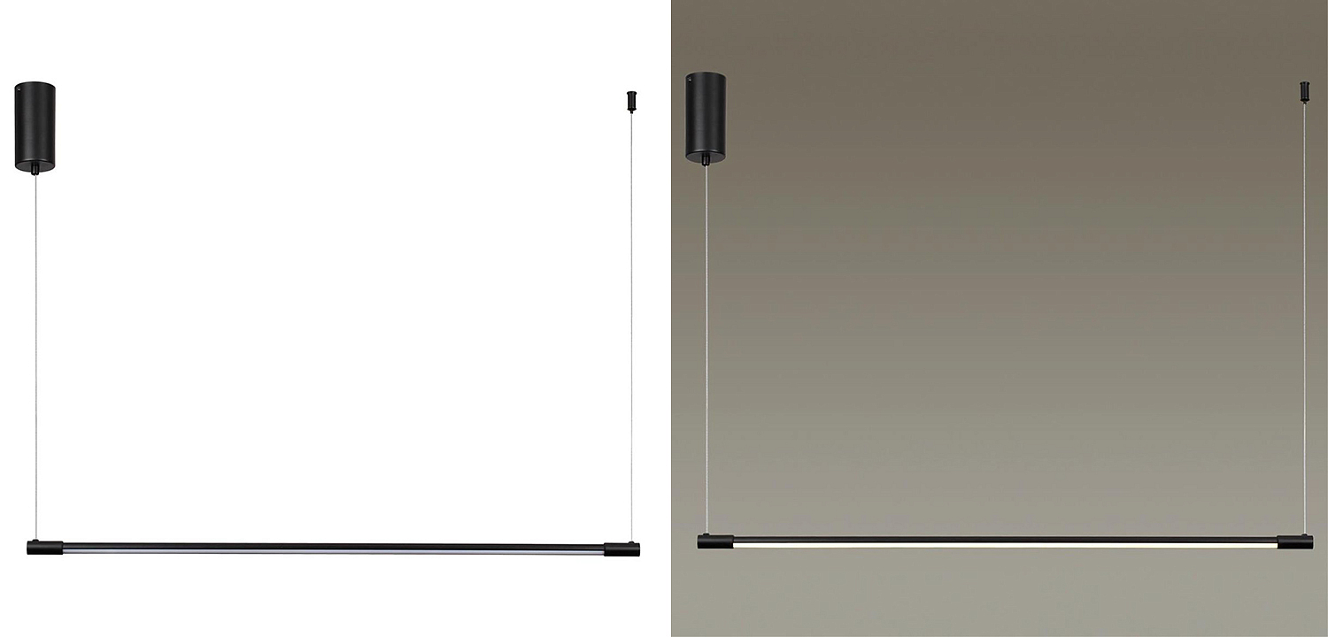 Подвесной светильник Trumpet Tube Black Linear Подвесной светильник Trumpet Tube Black Linear - Loft-Concept в Челябинске