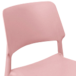 Пластиковый стул на ножках из массива бука Ferret Pink варинант исполнения - 5 | Loft Concept в Челябинске