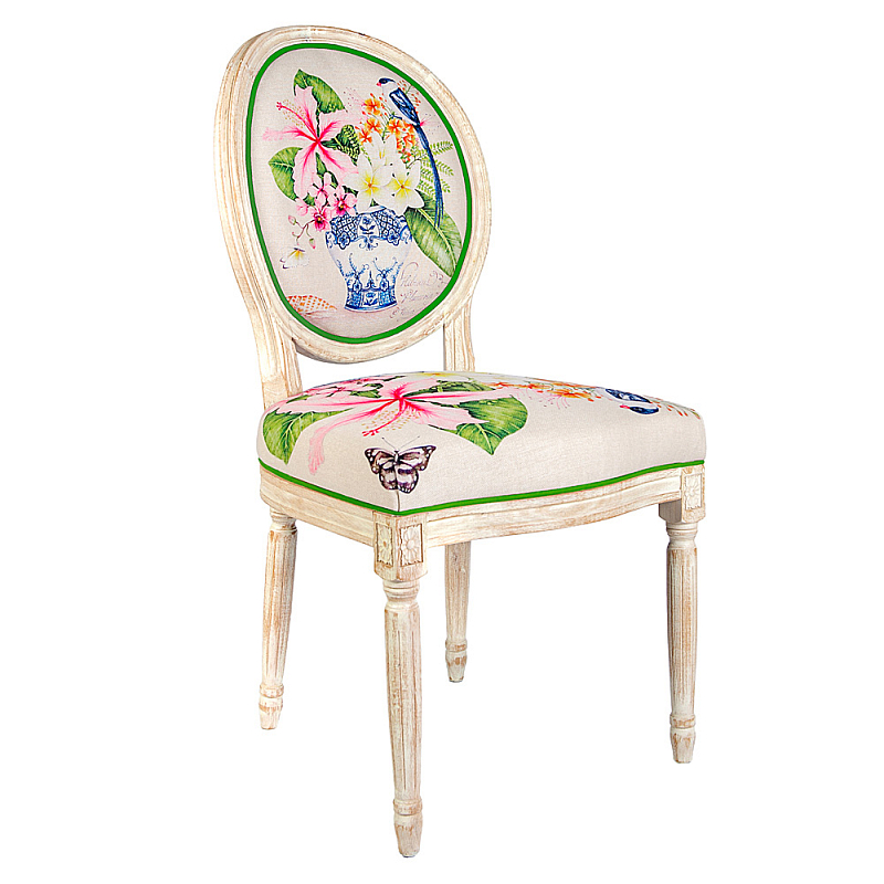 Стул Pink Hibiscus Stool Бежевый Мульти Стул Pink Hibiscus Stool Бежевый Мульти в Челябинске | Loft Concept