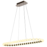 Люстра подвесная светодиодная с круглыми плафонами белого цвета PEARLS Suspension 100  варинант исполнения - 4 | Loft Concept в Челябинске