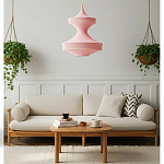 Подвесной вязаный розовый светильник «Моника» варинант исполнения - 5 | Loft Concept в Челябинске