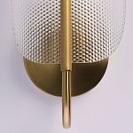 Бра с изогнутым рельефным плафоном Textured Glass варинант исполнения - 5 | Loft Concept в Челябинске